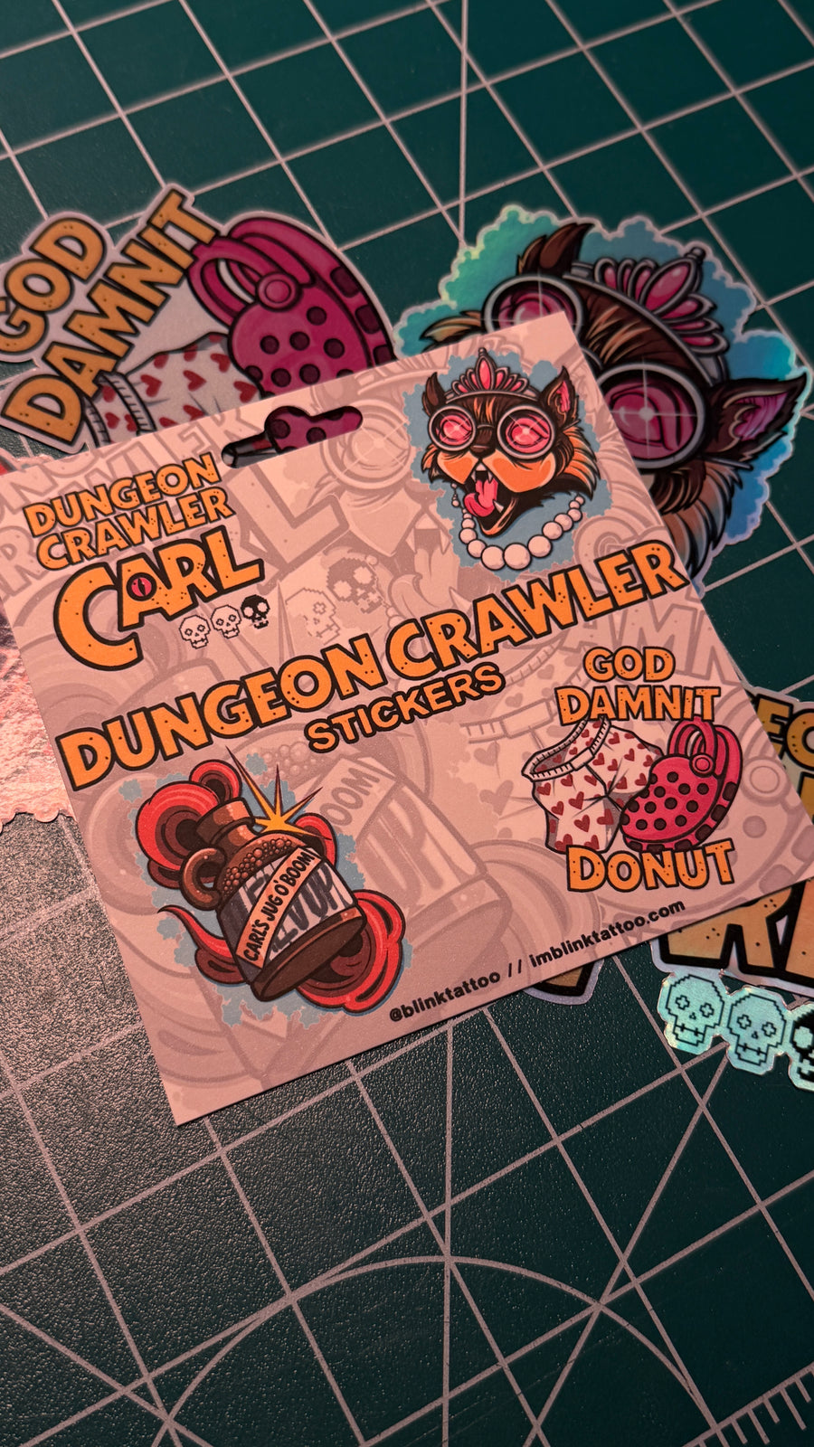 Dungeon Crawler sticker pack