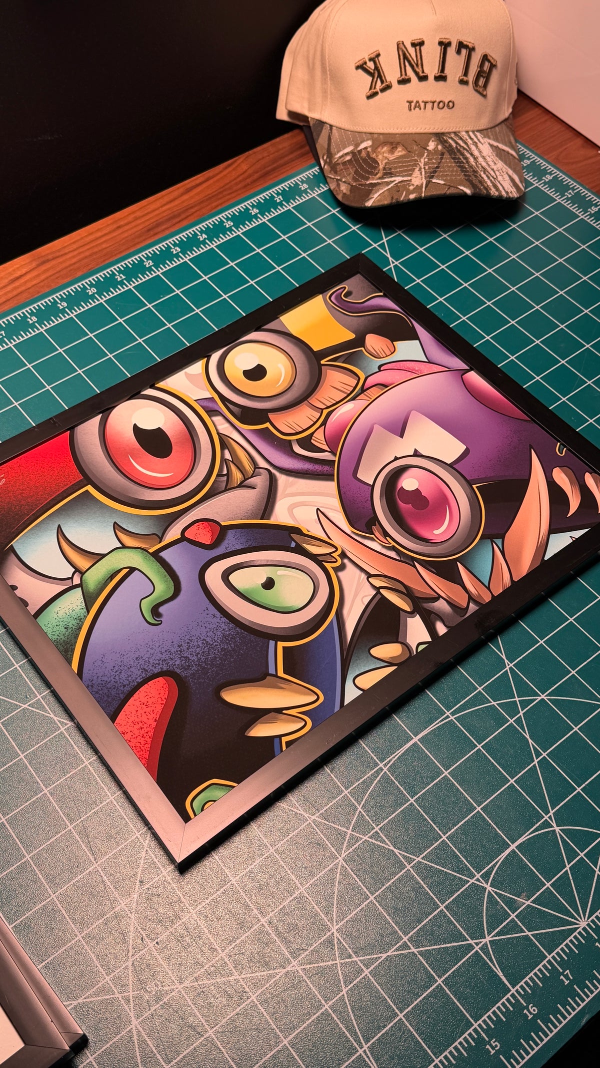 Matching Monster Spheres art print