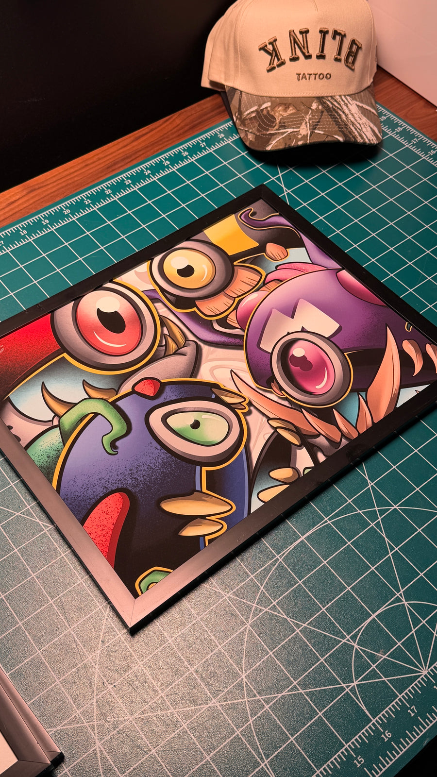 Matching Monster Spheres art print